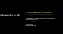 Desktop Screenshot of everythingaudio.co.uk